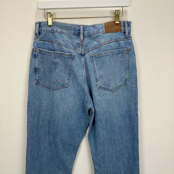 Madewell The 90s Straight Jean Revoir Wash Blue Relaxed High Rise US 28 NWT. - Picture 9 of 16